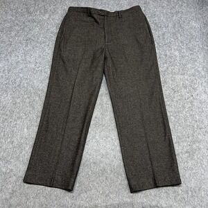 Banana Republic Pants Mens 36x32 Brown Wool Blend Dress Straight Prep FIT36x29.5